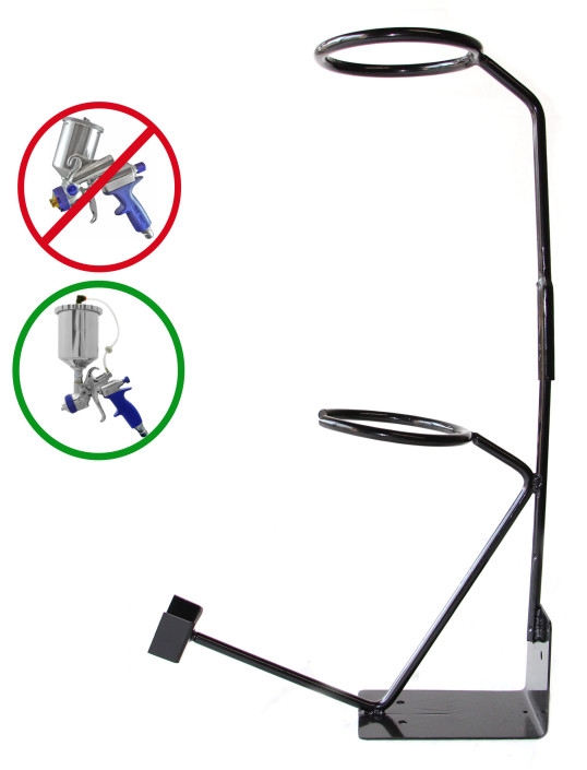 5330 Gravity Feed Gun Holder Stand with demo